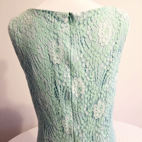 Pastel Green Plus size Lace dress Size 3XL - Picture 4 of 14